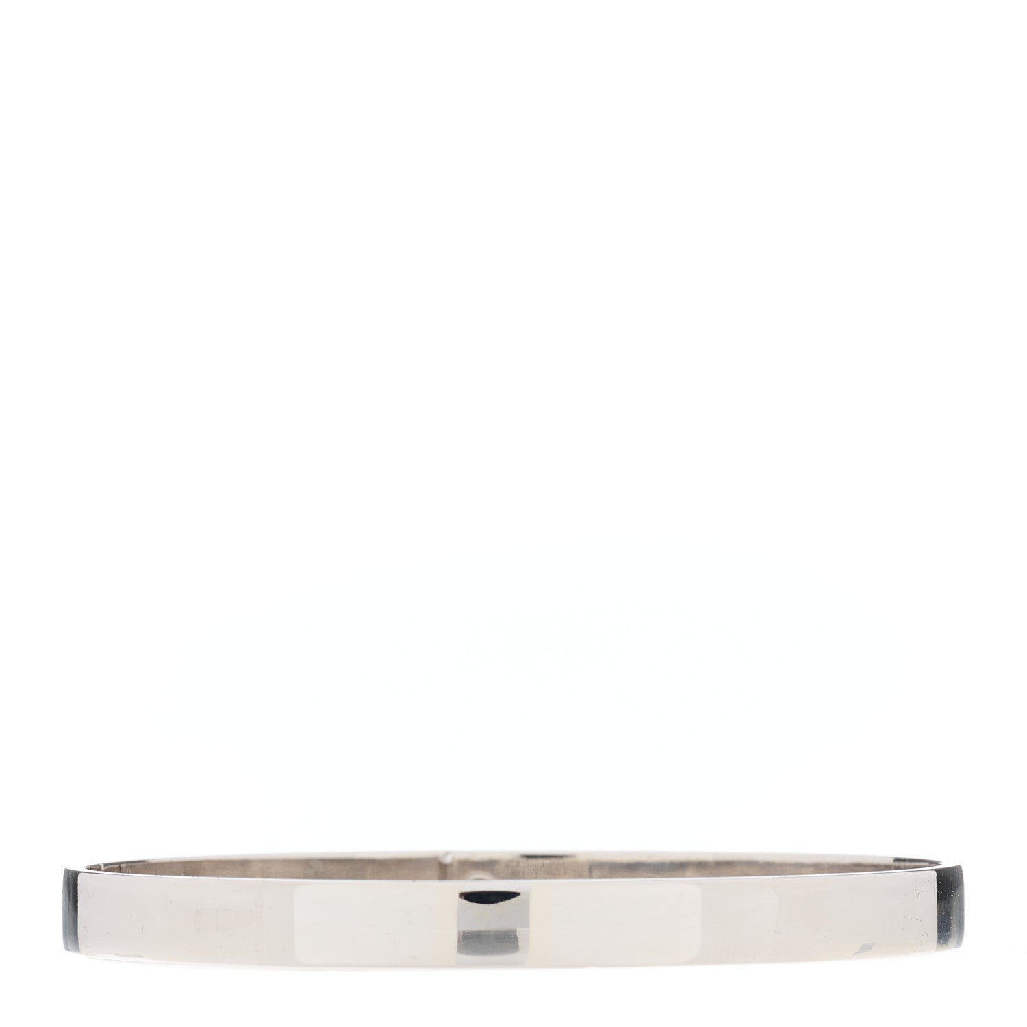 Hermes 18K White Gold Diamond PM Kelly Pave Bracelet SH 2 of 4