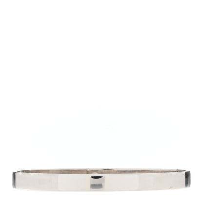 Hermes 18K White Gold Diamond PM Kelly Pave Bracelet SH 2 of 4