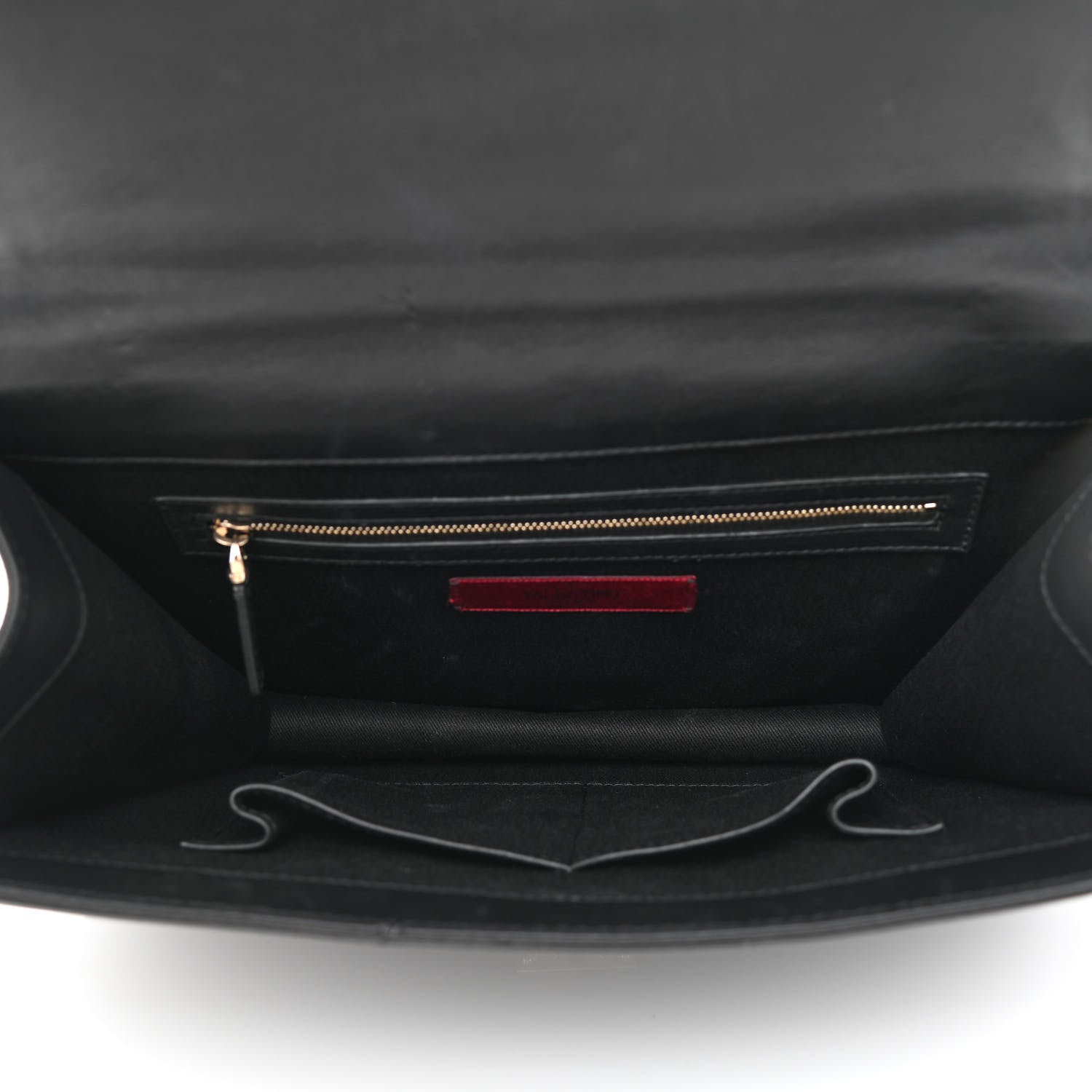 Valentino Garavani Vitello Medium Glam Lock Rockstud Flap Black 5 of 13