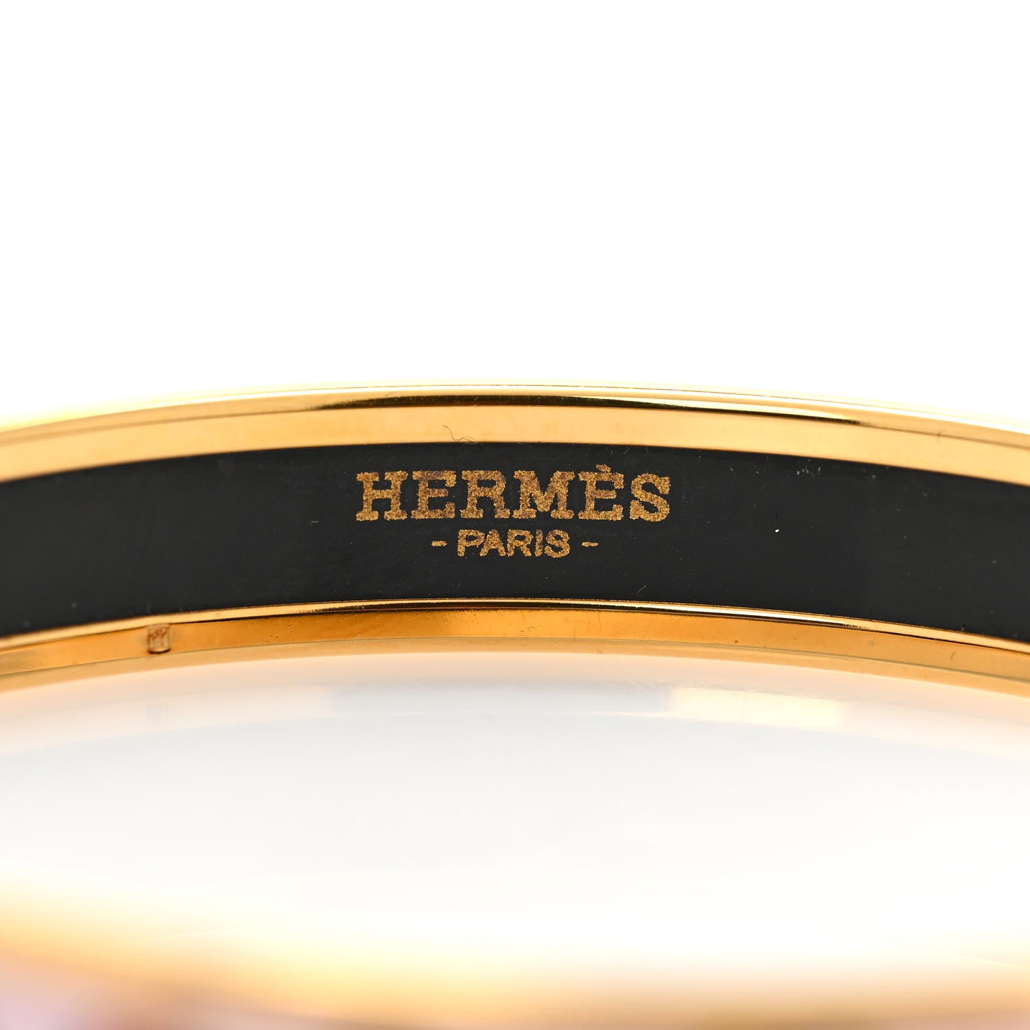 Hermes Enamel Printed On the Beach Bangle Bracelet 4 of 6