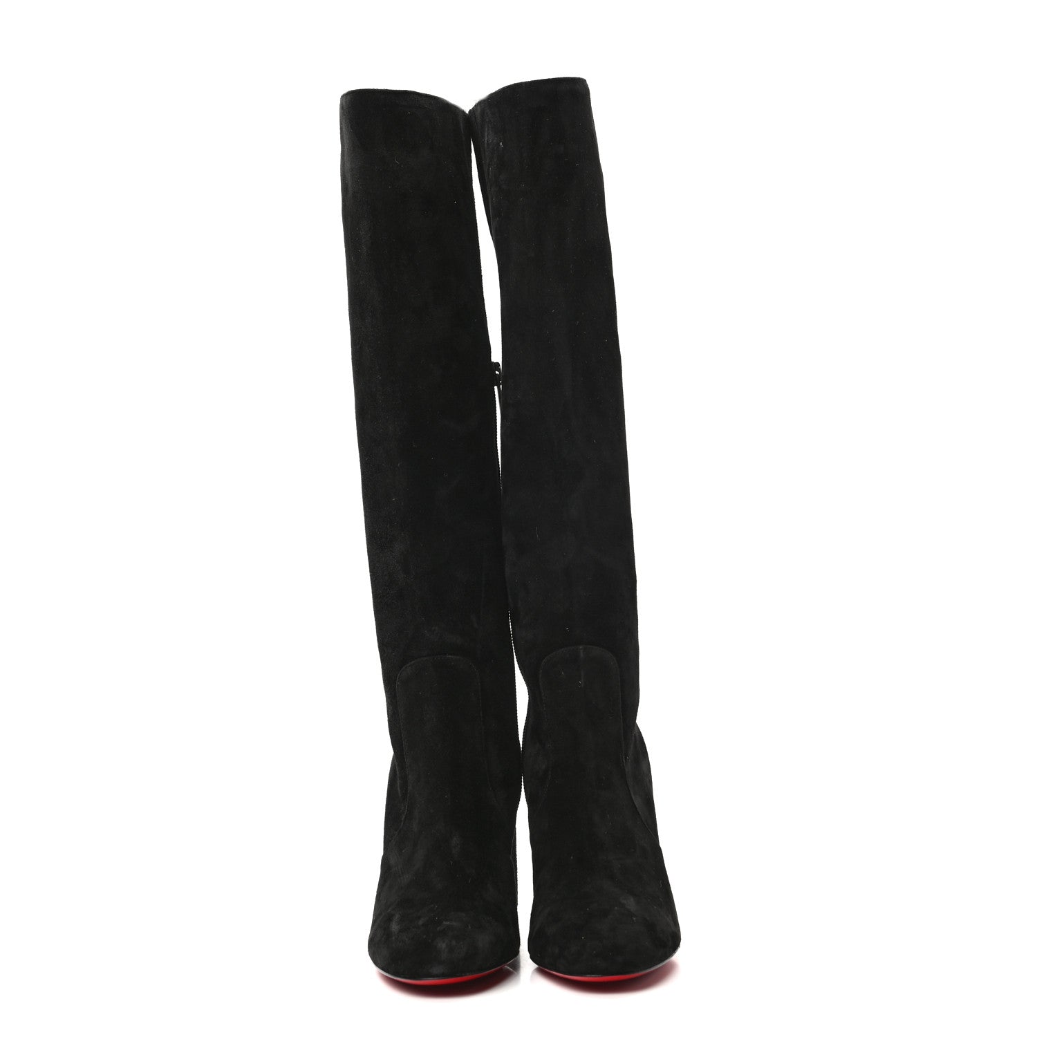 Christian Louboutin Veau Velours Cavalika 85 Boots 37 Black 2 of 8