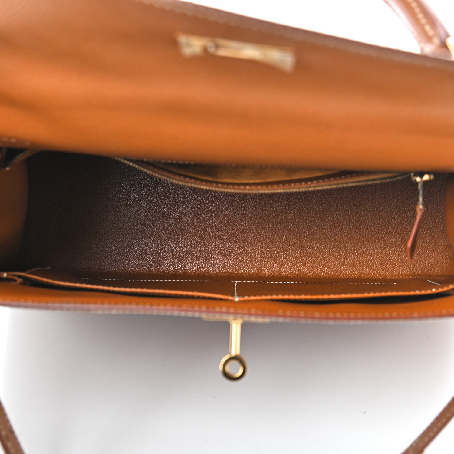 Hermes Epsom Kelly Sellier 32 Gold 5 of 11