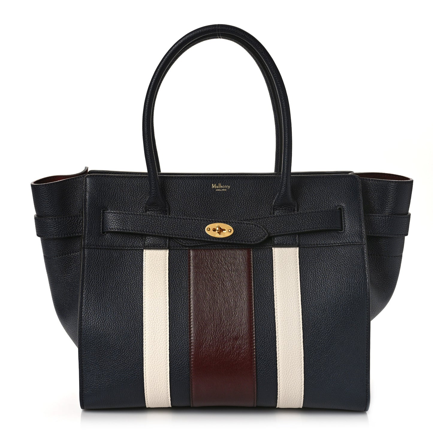 Classic Grain College Stripe Zipped Bayswater Midnight White