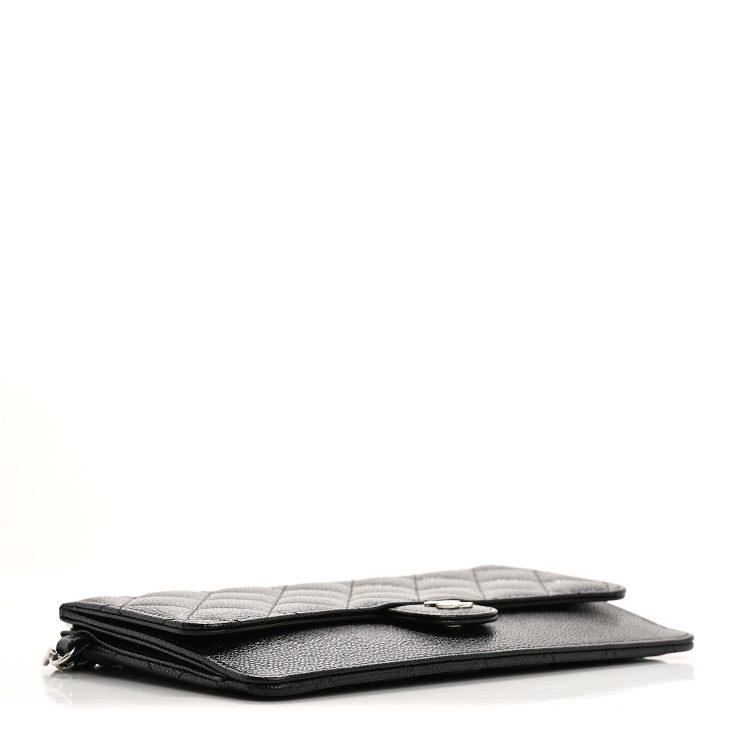 Chanel Caviar Quilted Classic Pouch With Handle Black 4 of 7