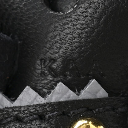 Hermes Milo Lambskin Epsom Shearling Budy Apic Charm Black Gris Pantin 4 of 5