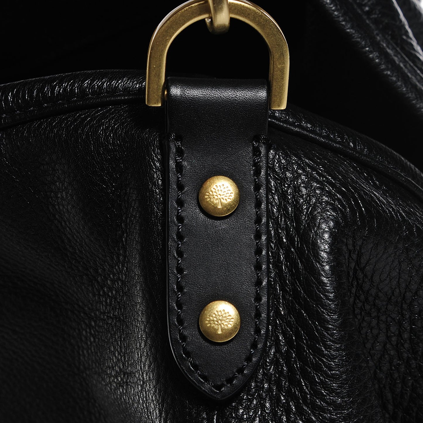 Pebbled Calfskin Effie Hobo Black