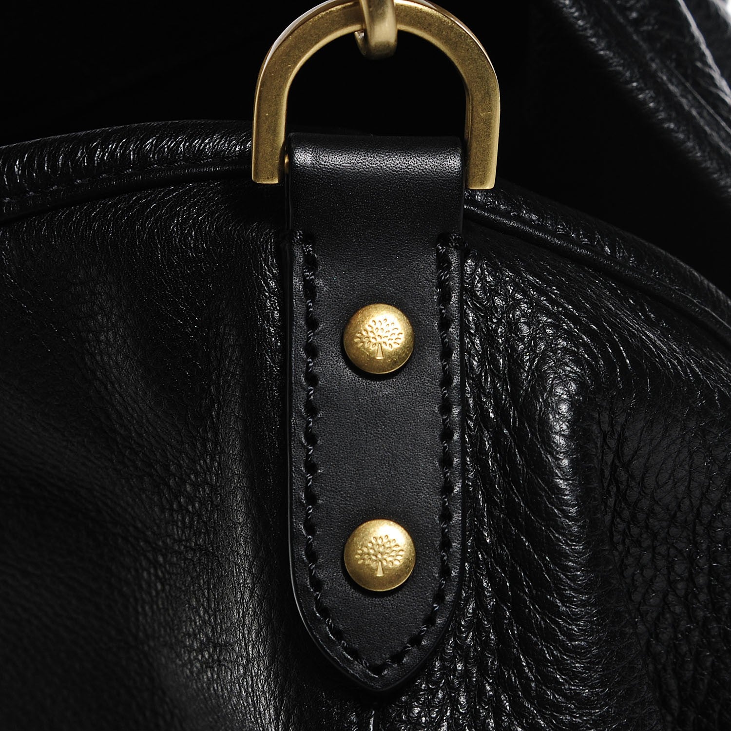 Mulberry Pebbled Calfskin Effie Hobo Black 11 of 13