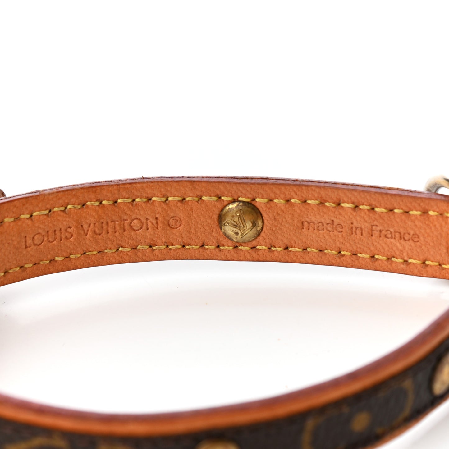 Monogram Baxter Dog Collar PM