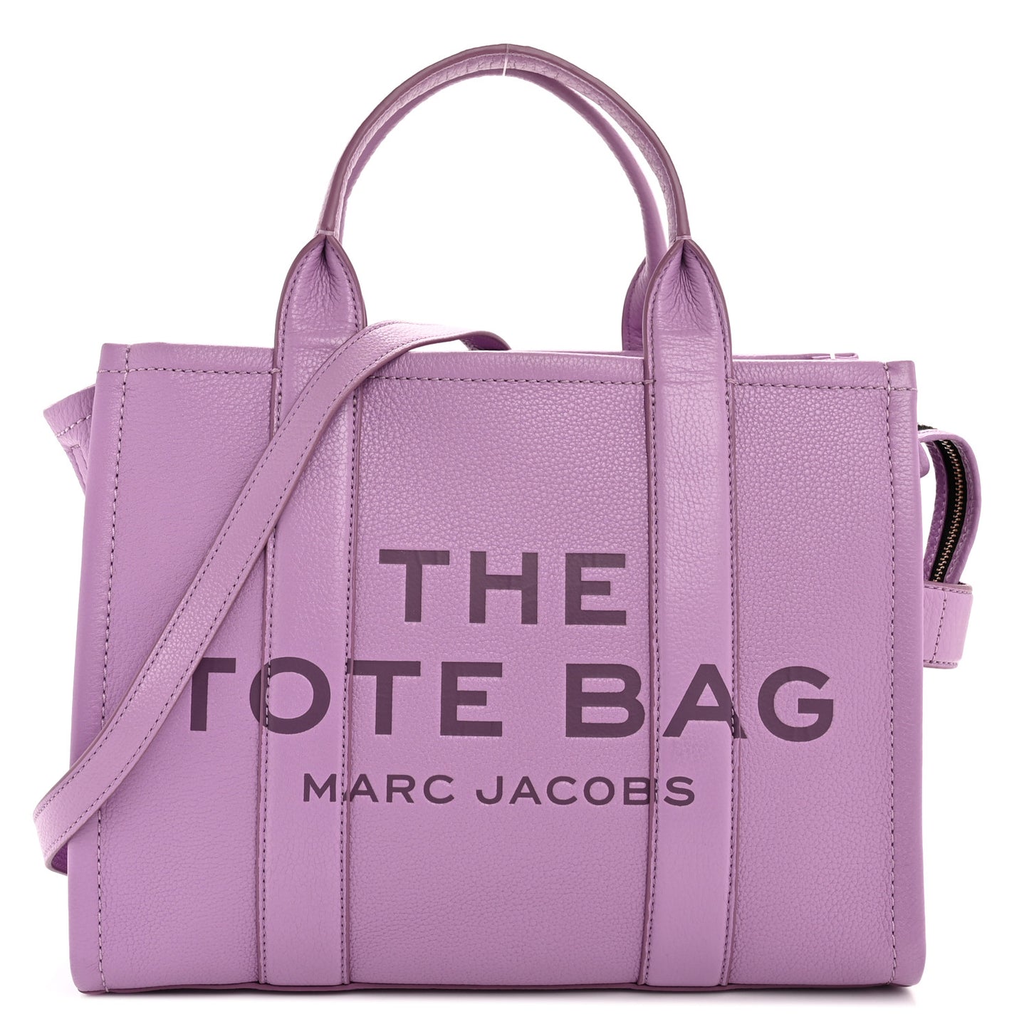 Grained Calfskin Medium The Tote Bag Regal Orchid