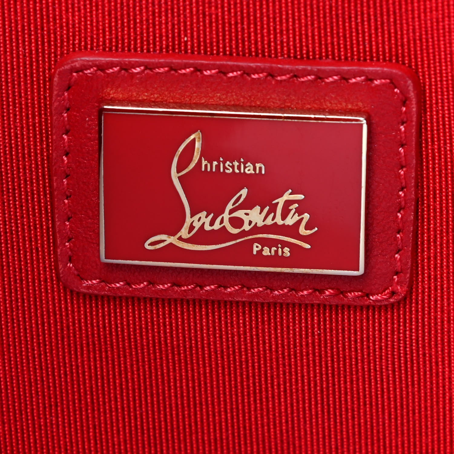 Christian Louboutin Calfskin Spikes Loubiposh Chain Clutch Fuchsia 6 of 9