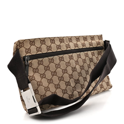 Gucci GG Monogram Double Pocket Belt Bag Dark Brown 3 of 12