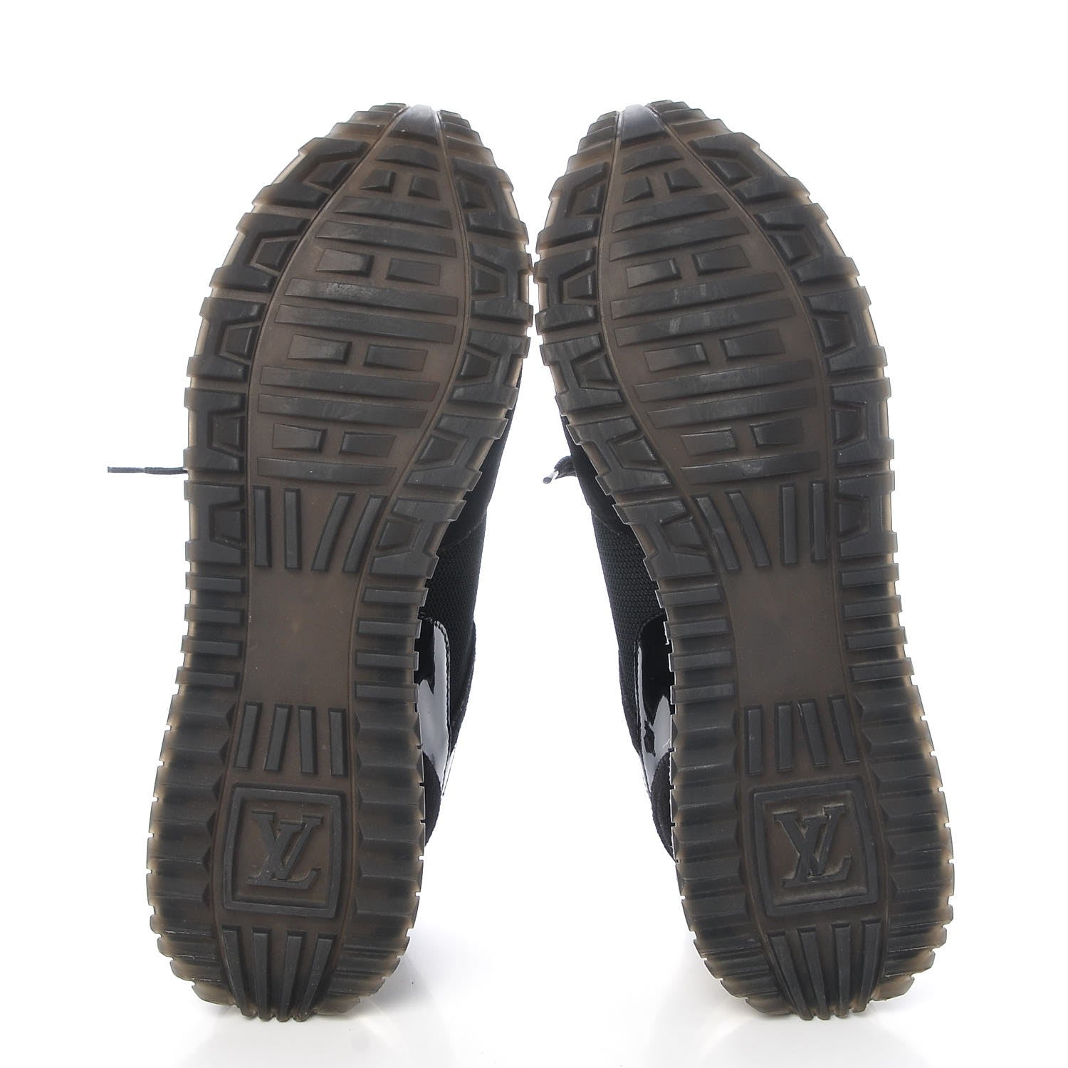 Louis Vuitton Suede Monogram Run Away Sneakers 37.5 Black 5 of 8