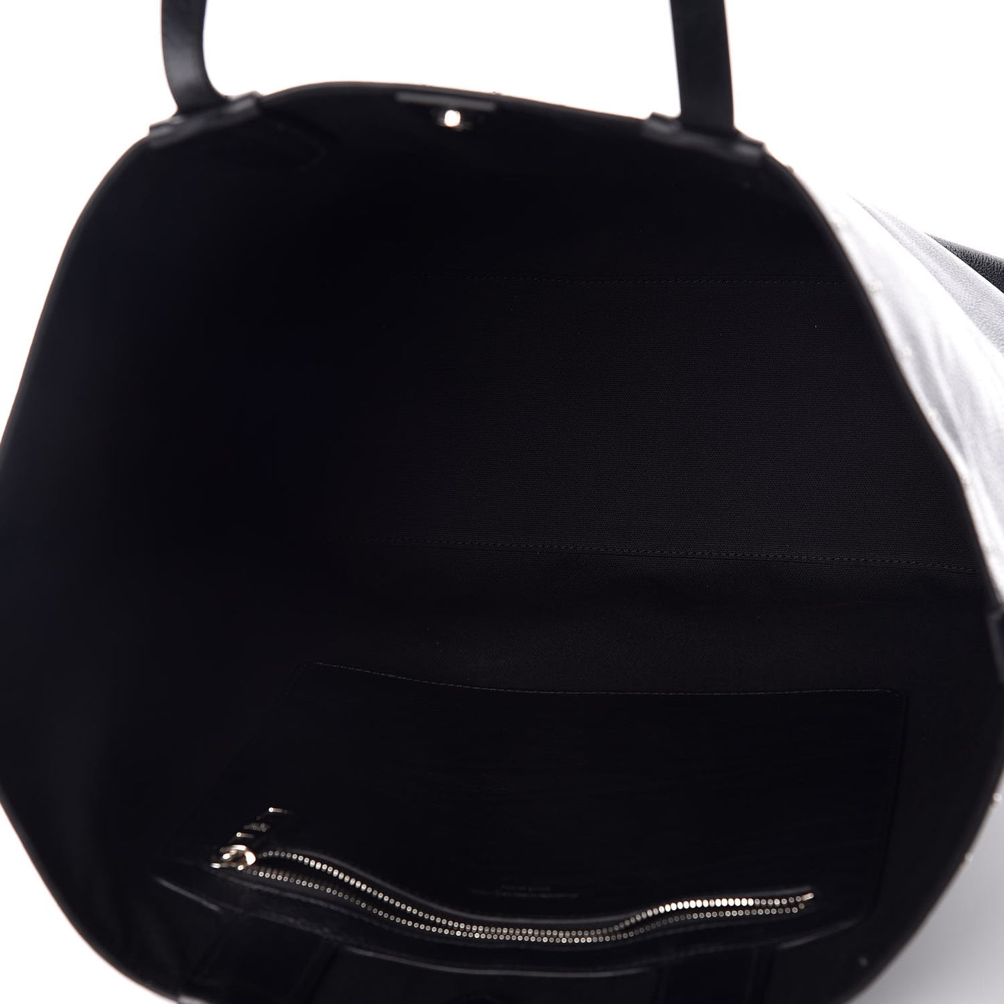 Calfskin Studded Tote Black