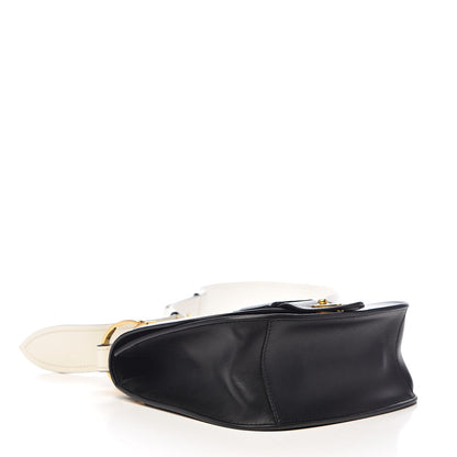 Prada City Calfskin Crossbody Bag Black White 4 of 10