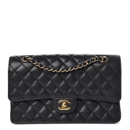 Chanel Caviar Quilted Medium Double Flap Black 1 of 10