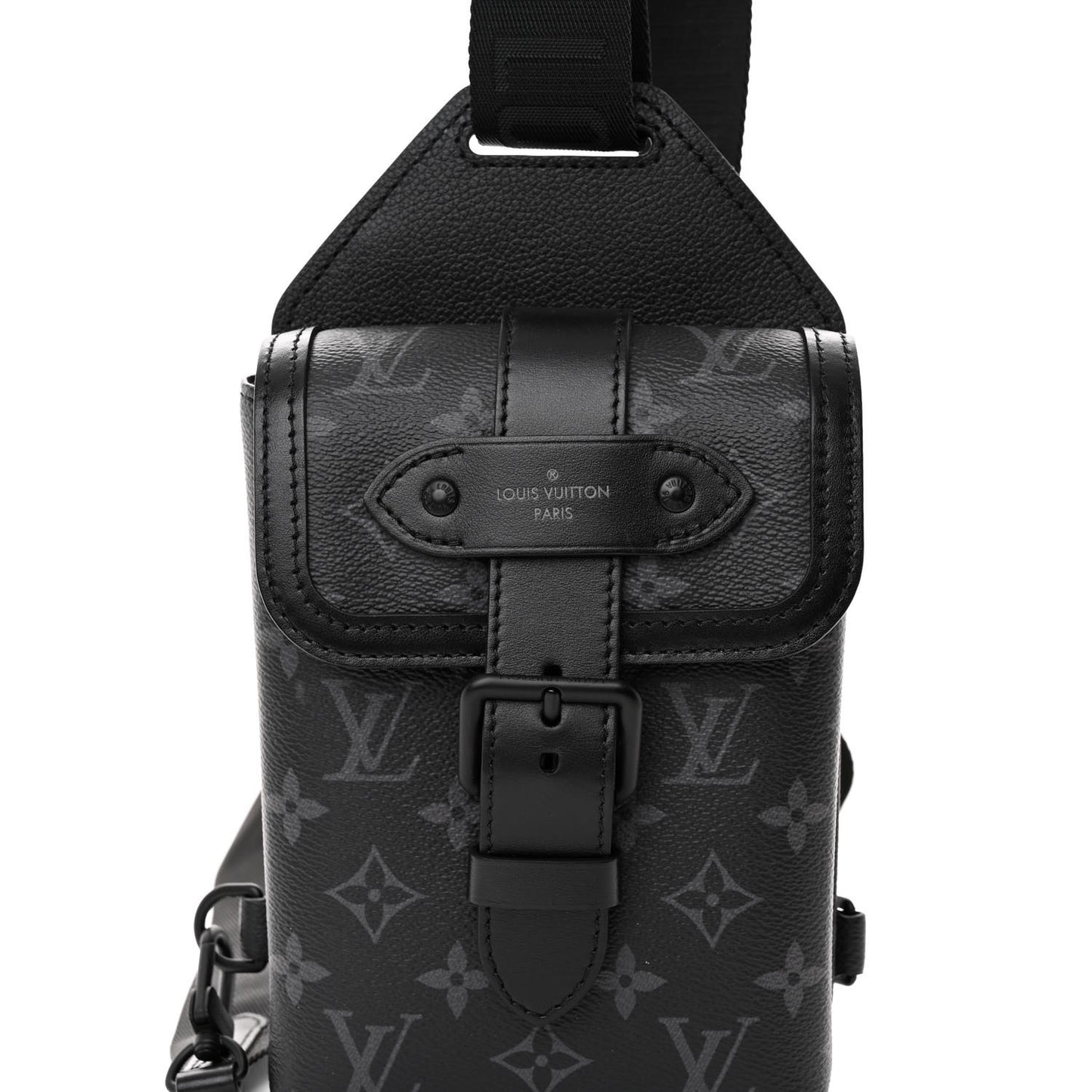 Monogram Eclipse Saumur Slingbag Black