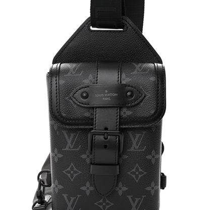 Louis Vuitton Monogram Eclipse Saumur Slingbag Black 7 of 9