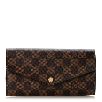 Louis Vuitton Damier Ebene Sarah Wallet NM 1 of 9