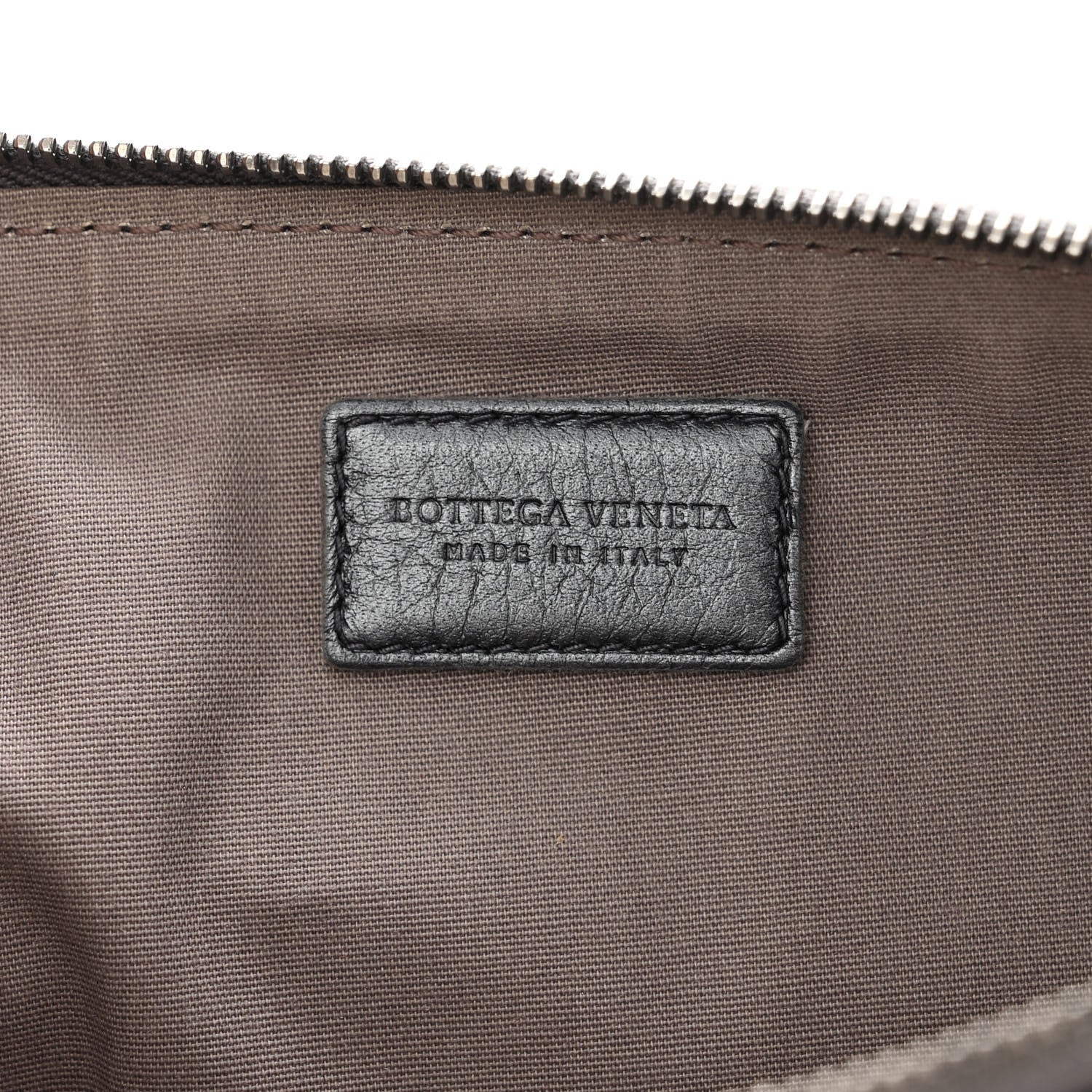 Bottega Veneta Cervo Intrecciato Wristlet Zip Pouch Black 6 of 7