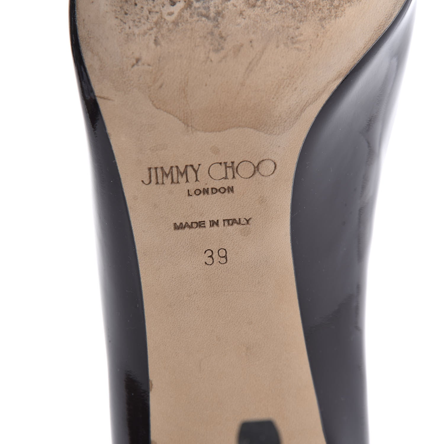 Jimmy Choo Patent Pointy Toe Romy 100 Pumps 39 Black 7 of 7