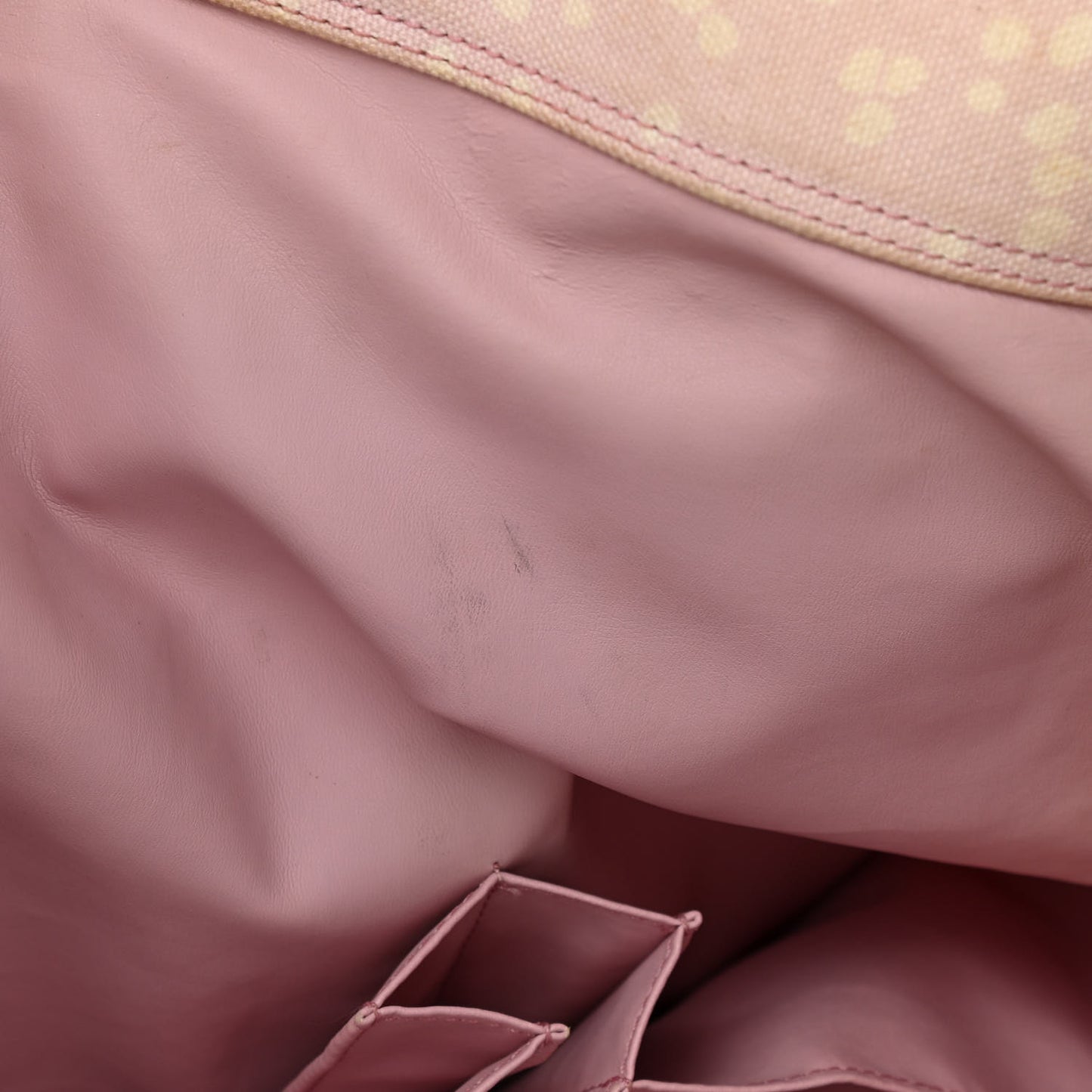 Terry Cotton Canvas Printed Large CC Tote Pale Pink