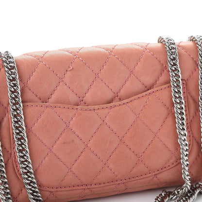 Chanel Lambskin Quilted East West Flap Pink 9 of 12