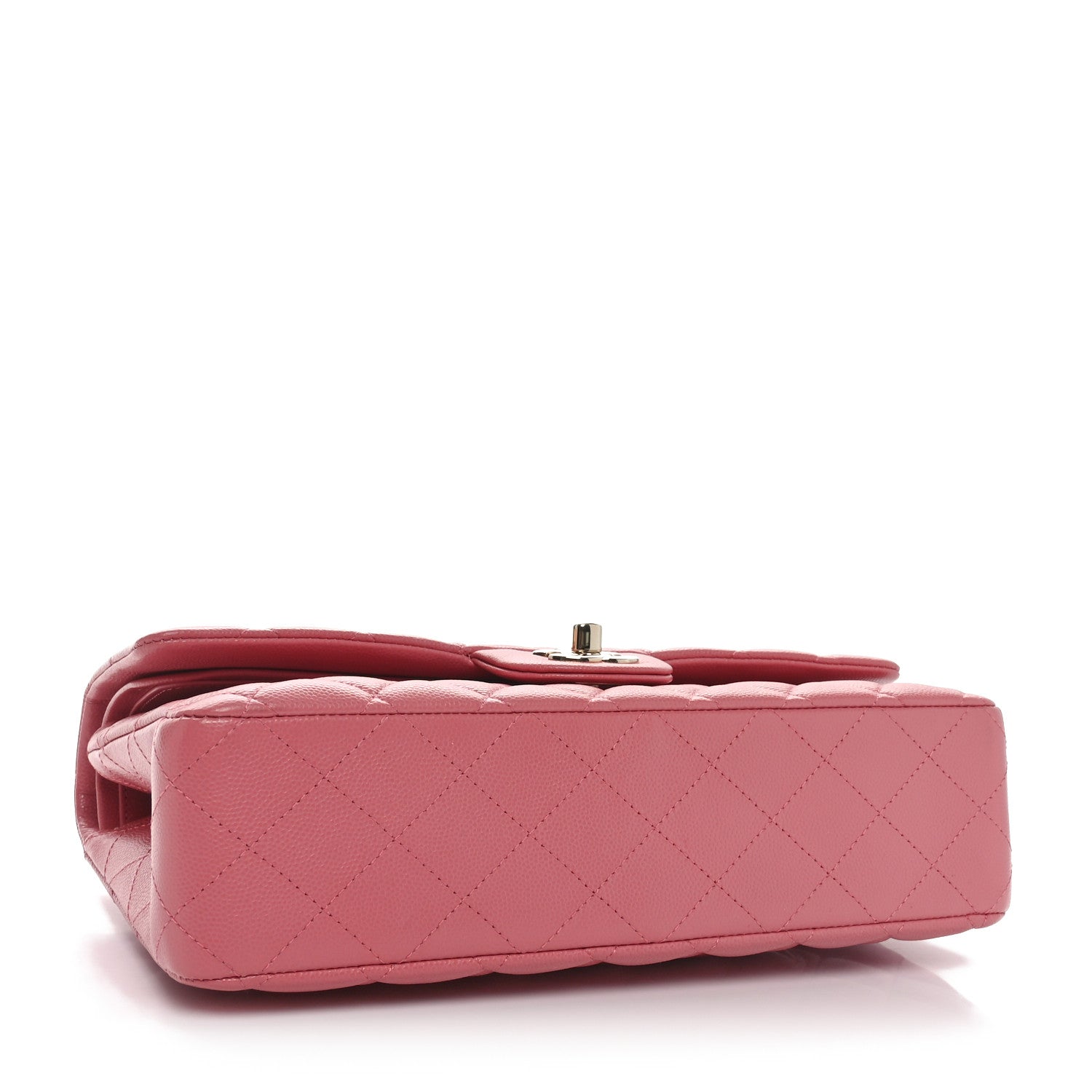 Chanel Caviar Quilted Medium Double Flap Pink 4 of 10