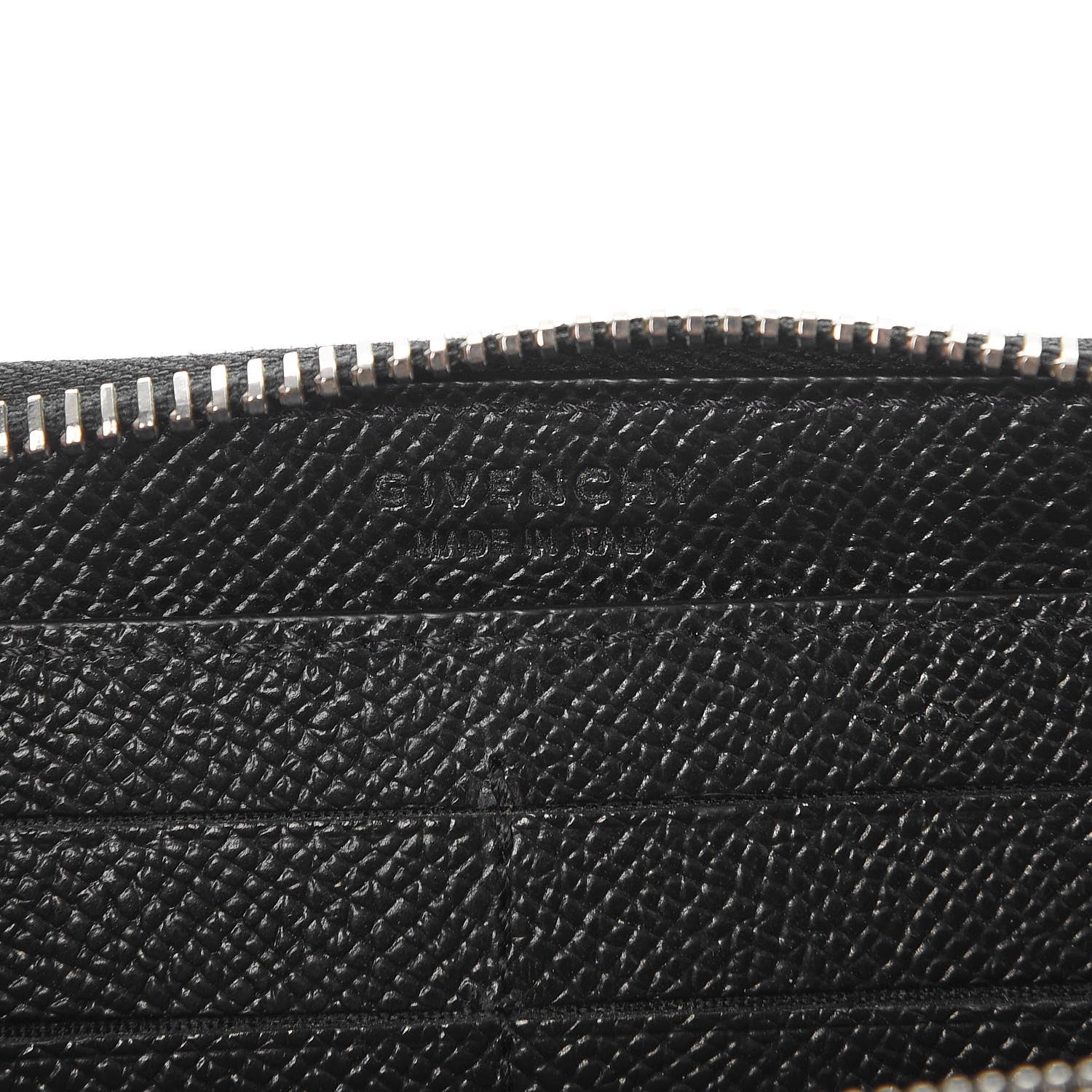 Givenchy Textured Coated Canvas 17 Print Travel Zipped Wallet Black 6 of 15