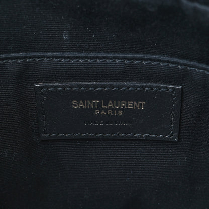 Saint Laurent Calfskin Matelasse Monogram Lou Camera Bag Black 6 of 9