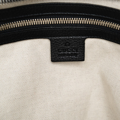 Gucci Pebbled Calfskin Soho Carry On Duffle Black 6 of 7