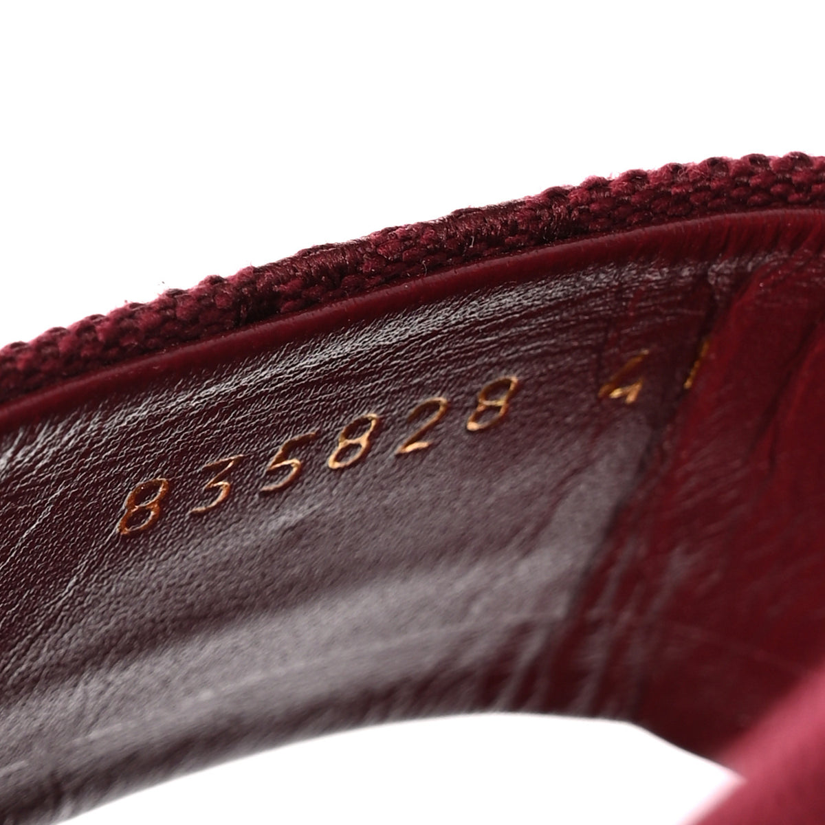 Canvas GG Monogram Horsebit Flat Slide Sandals 41 Rosso Ancora