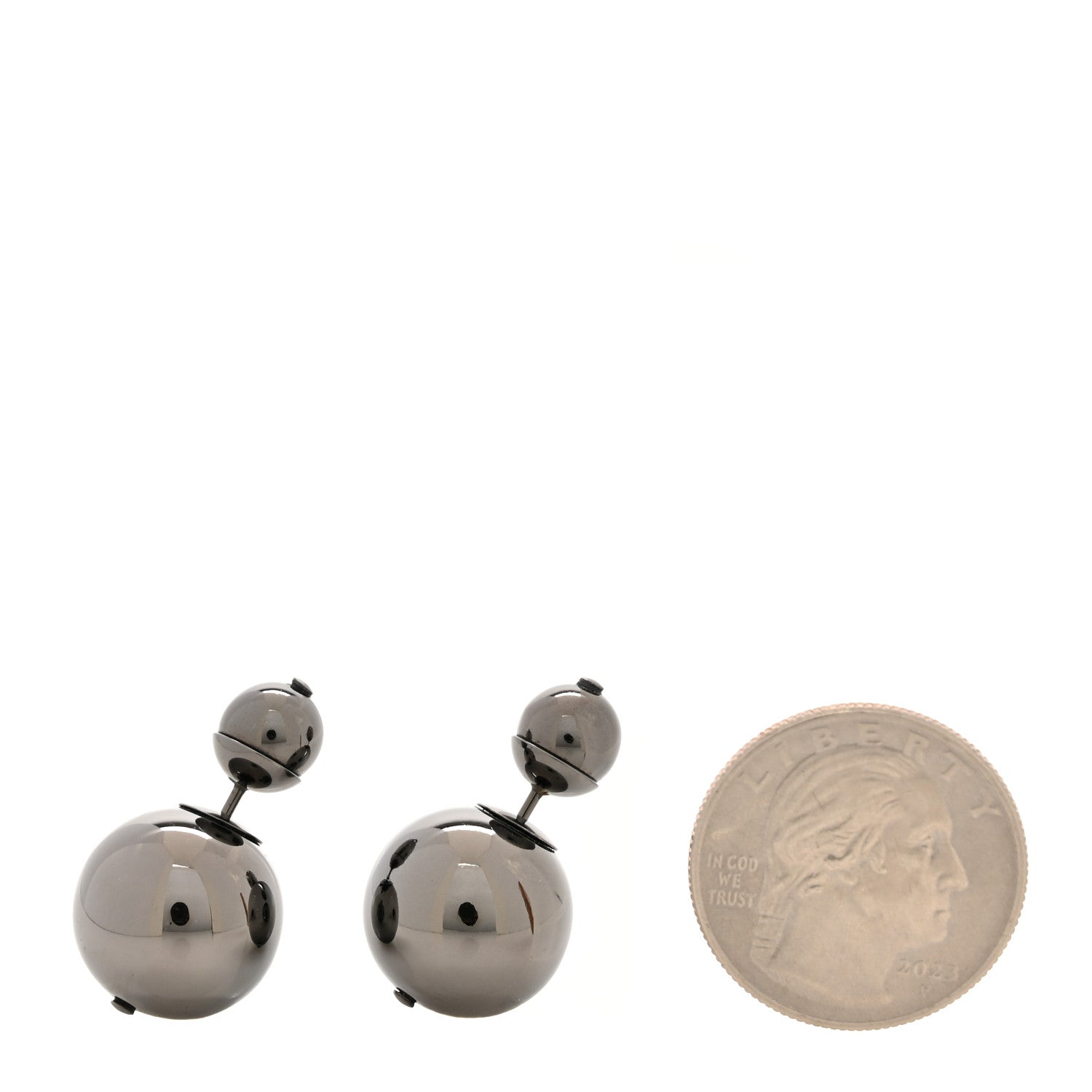 Christian Dior Metal Mise En Dior Tribal Earrings Black Ruthenium 2 of 5