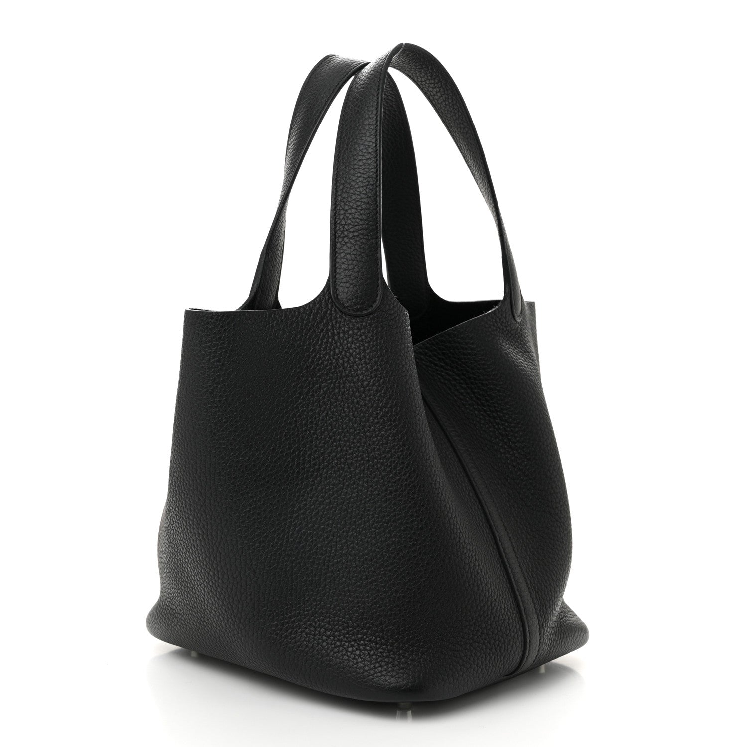 Hermes Taurillon Clemence Picotin Lock 22 MM Black 3 of 11