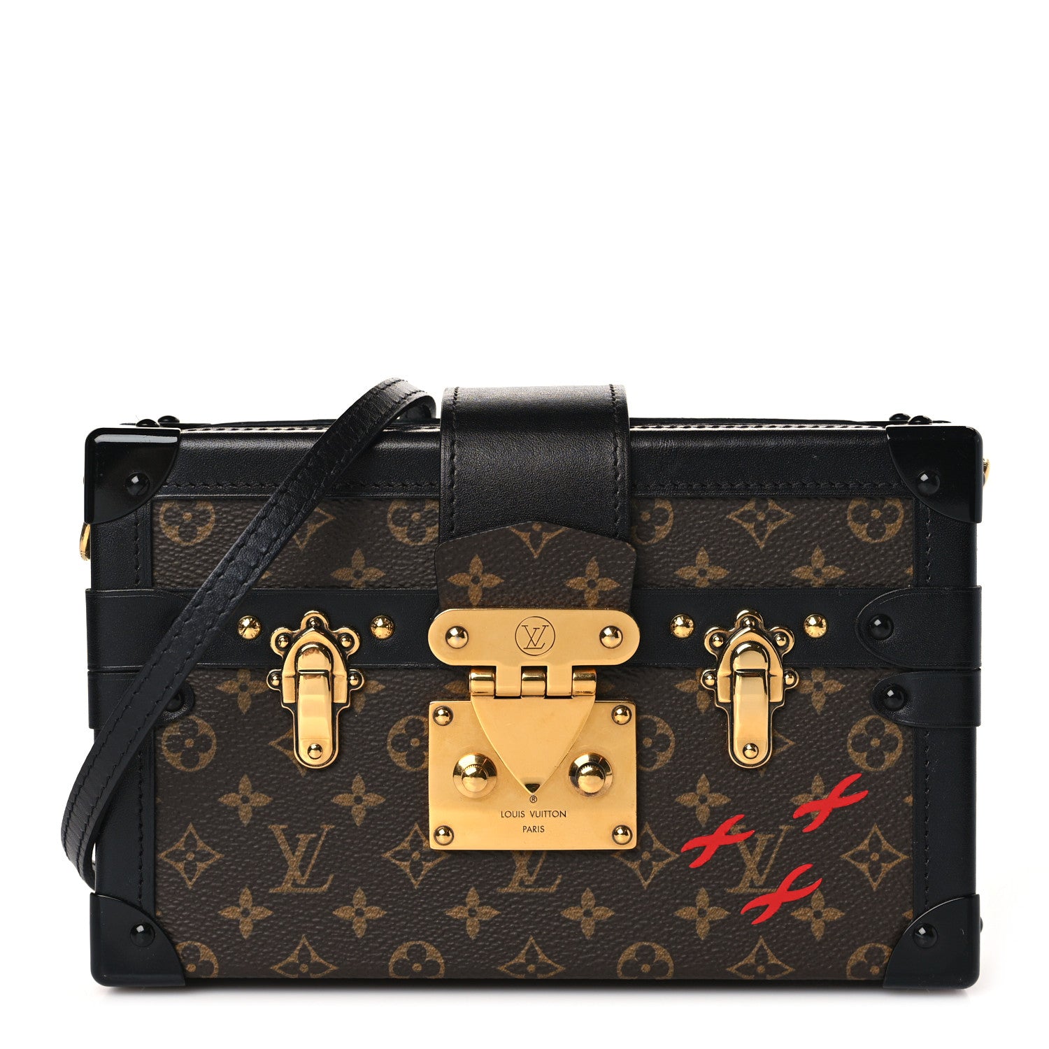 Louis Vuitton Monogram Petite Malle Black 1 of 8