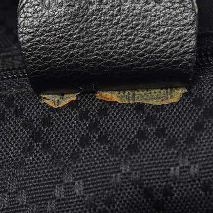 Gucci Calfskin Bamboo Backpack Black 7 of 9