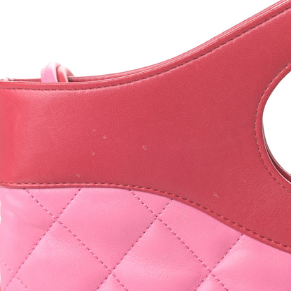 Chanel Aged Calfskin Quilted Large 31 Shopping Bag Pink Light Red 13 of 16