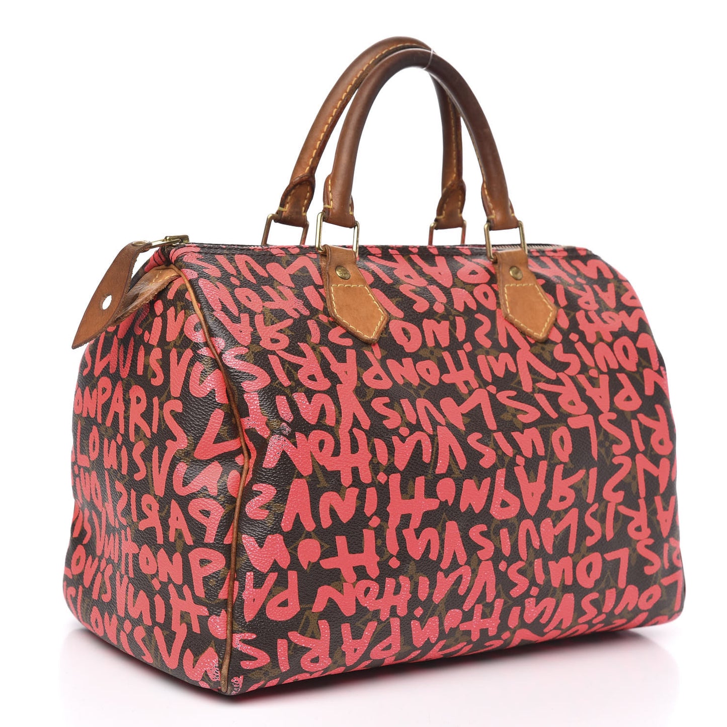 Monogram Graffiti Speedy 30 Fuchsia