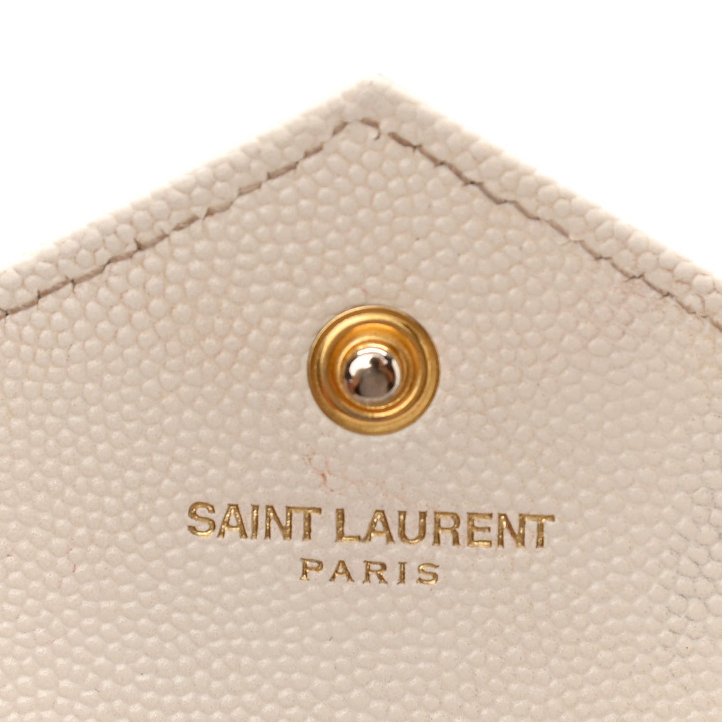 Grain De Poudre Matelasse Chevron Monogram Chain Wallet White