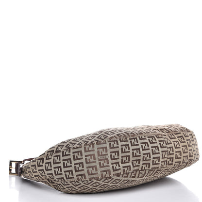 Fendi Zucchino Vitello Clip Hobo Mogano Panna Bruciato 4 of 7