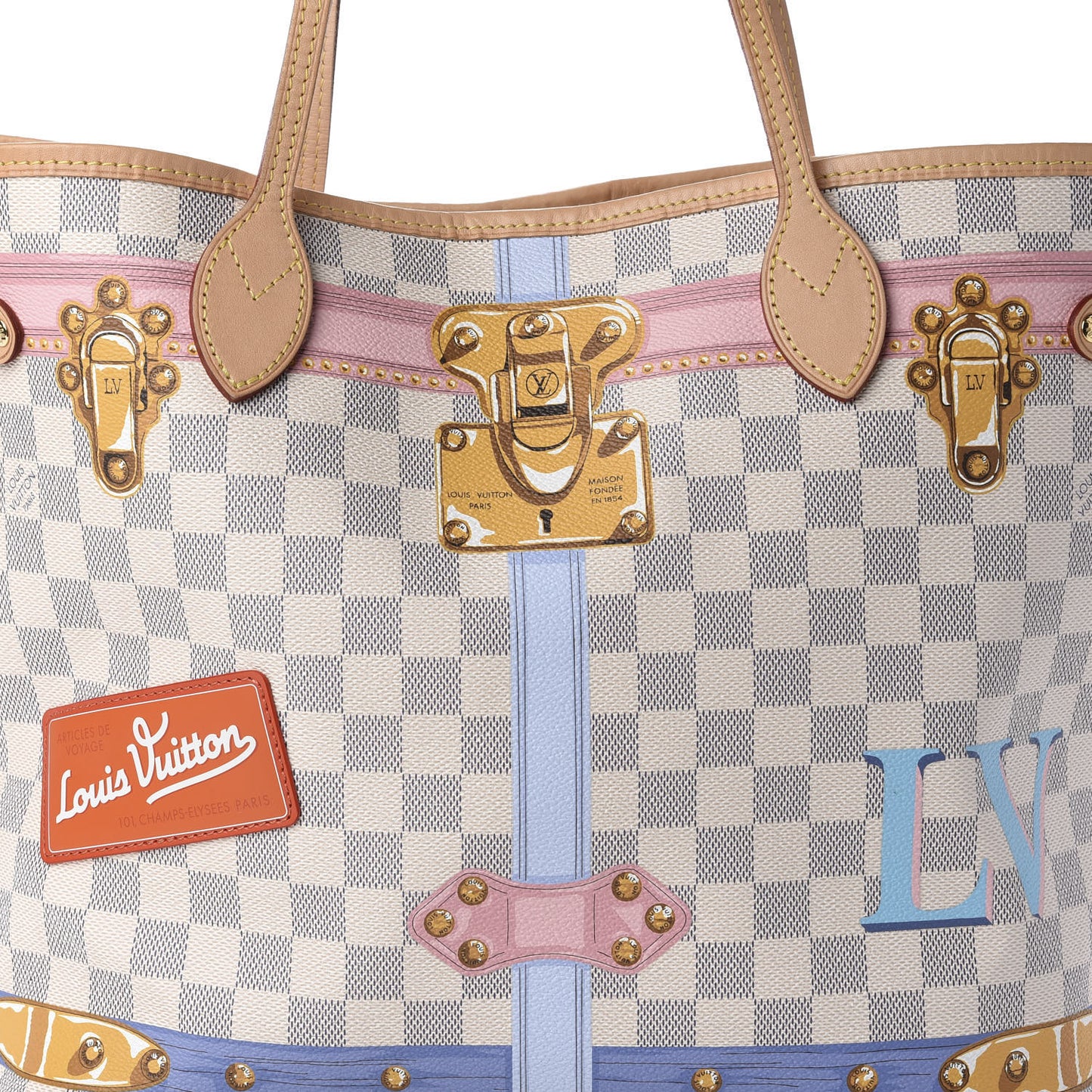 Damier Azur Summer Trunks Neo Neverfull MM