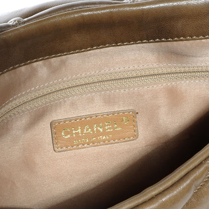 Chanel Lambskin Bubble Quilt Flap Bag Dark Beige 7 of 8