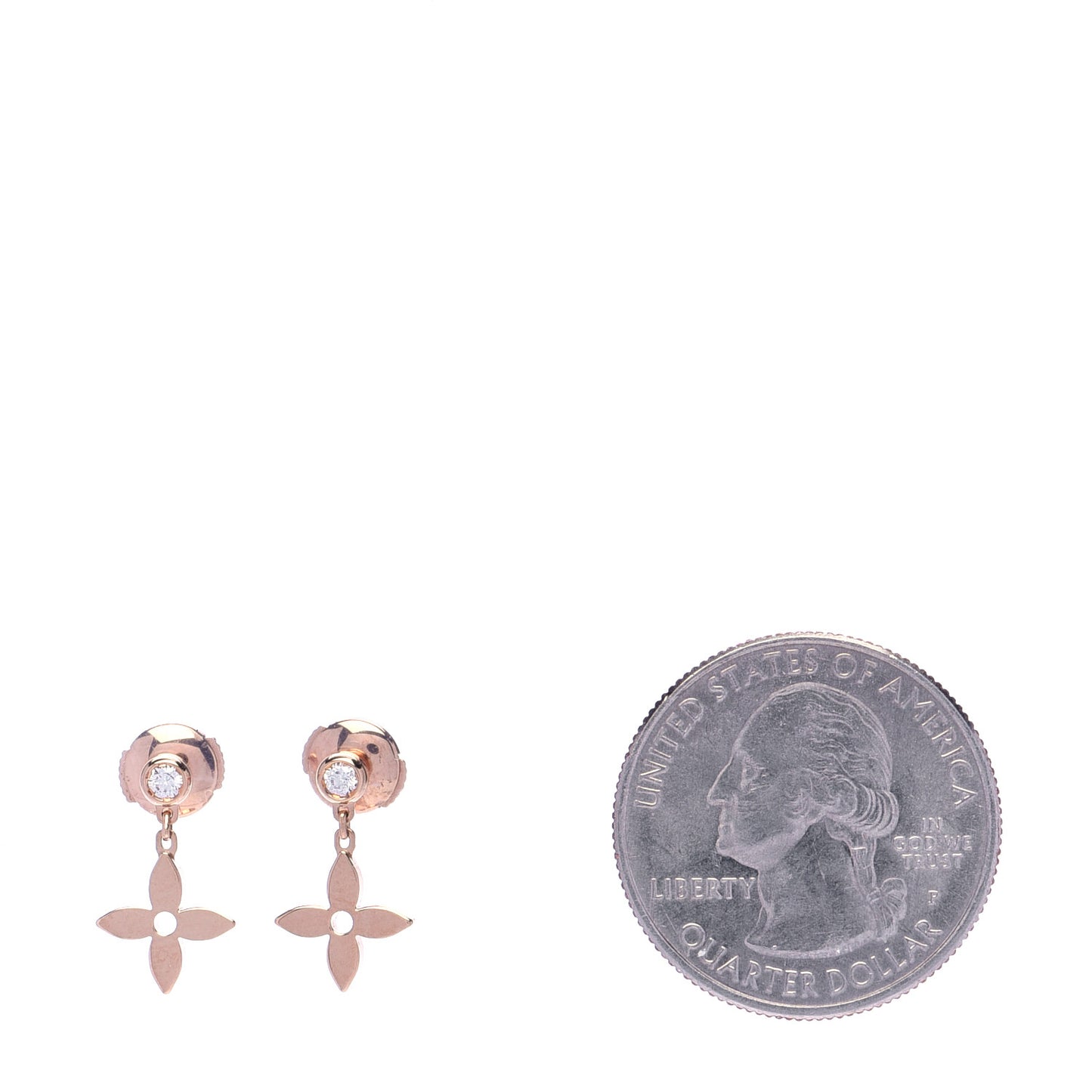 18K Pink Gold Diamond Idylle Blossom Stud Earrings