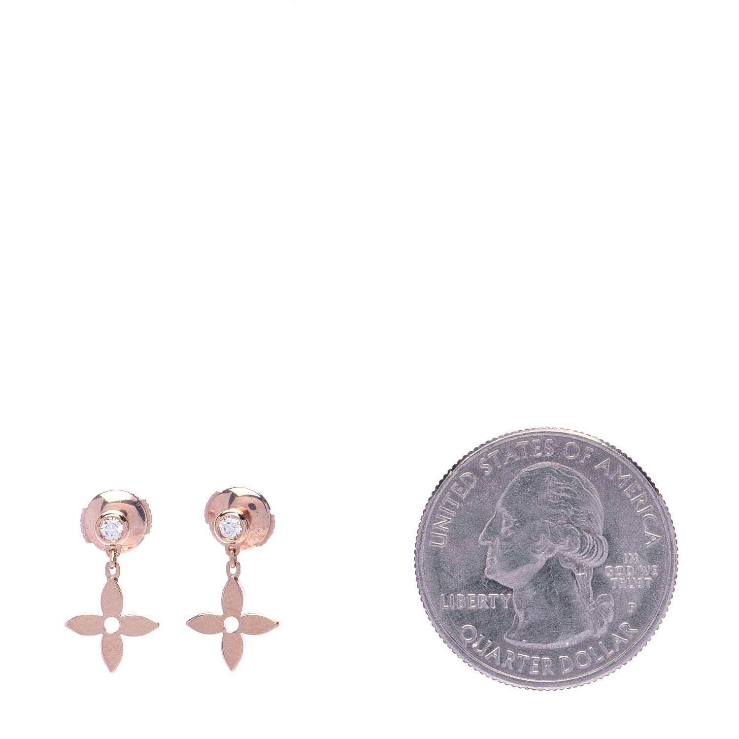 Louis Vuitton 18K Pink Gold Diamond Idylle Blossom Stud Earrings 2 of 6