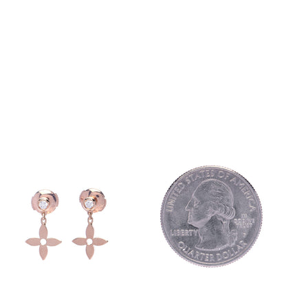 Louis Vuitton 18K Pink Gold Diamond Idylle Blossom Stud Earrings 2 of 6