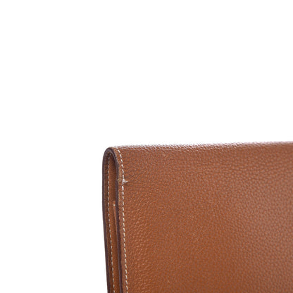Hermes Taurillon Clemence Dogon Duo Wallet Gold 11 of 12