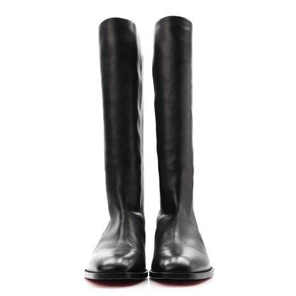 Christian Louboutin Nappa Flat Knee Boots 38 Black 2 of 10
