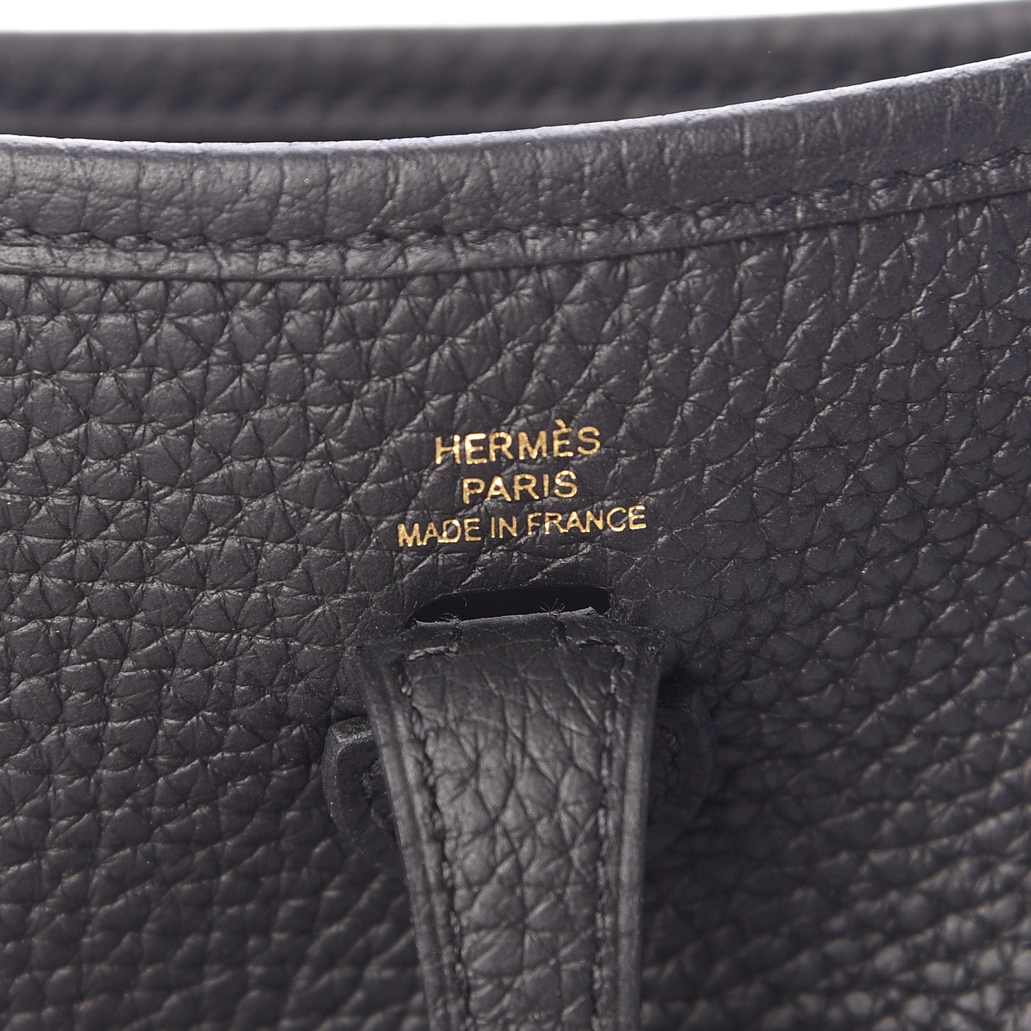Hermes Taurillon Clemence Evelyne TPM Black 6 of 11
