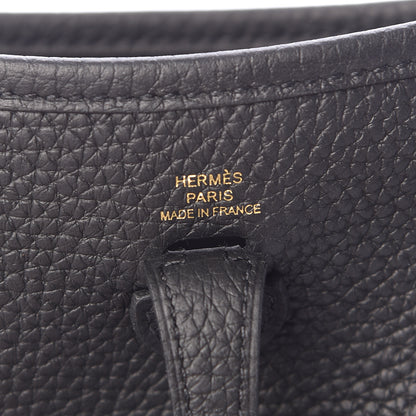 Hermes Taurillon Clemence Evelyne TPM Black 6 of 11