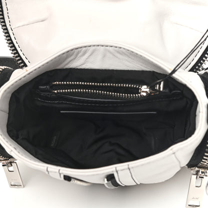 Alexander Wang Lambskin Micro Marti Crossbody White Black 7 of 9