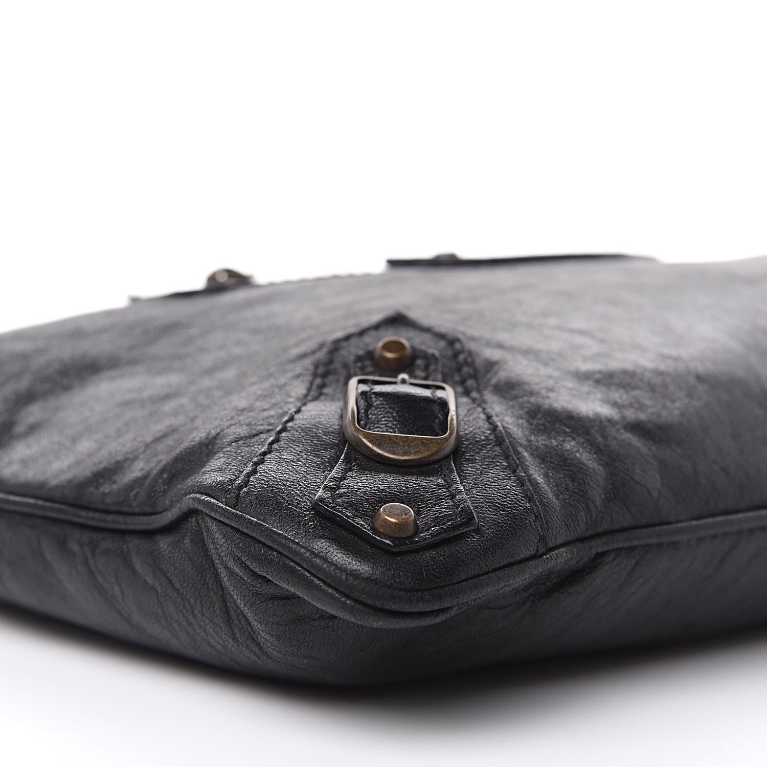Balenciaga Agneau Classic Hardware Flat Handle Clutch Black 8 of 16